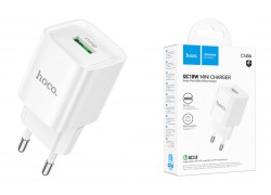 Сетевое зарядное устройство 2USB HOCO C145A Charm single port QC3.0 (белый)