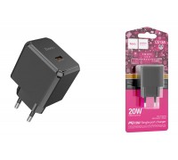 Сетевое зарядное устройство USB-C HOCO CS13A Ocean single port PD20W (черный)