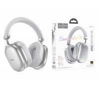 Наушники мониторные беспроводные HOCO W35 Max Auspicious ANC noise reduction (серебристый) с шумоподавлением