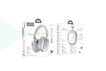 Наушники мониторные беспроводные HOCO W35 Max Auspicious ANC noise reduction (серебристый) с шумоподавлением