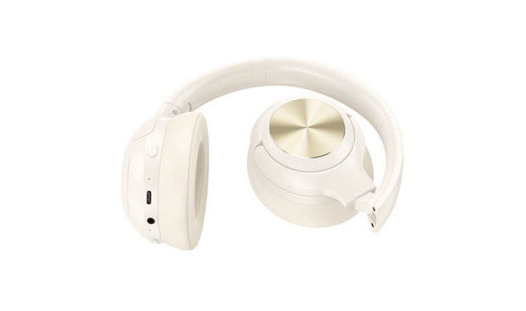Наушники мониторные беспроводные HOCO W54 Young ANC BT headphones (цвет топленое молоко) с шумоподавлением