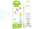Кабель USB - USB Type-C HOCO X109 Energy silicone (белый) 1м силиконовый