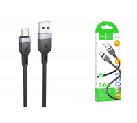 Кабель USB - USB Type-C HOCO X109 Energy silicone (черный) 3м силиконовый