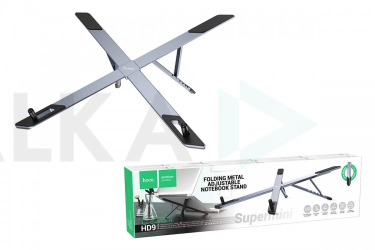Подставка для планшета HOCO HD9 Action metal folding notebook holder (черный)