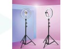 Кольцевая лампа напольная QX-260 (26 см) для фото и видеосъемки вариант 1 (без треноги)