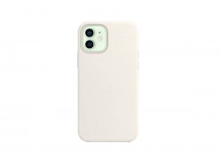 Чехол для iPhone 12 mini (5.4) Silicone Case Soft Touch MagSafe (белый) 9