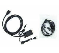 Конвертер переходник HDMI (папа) - VGA (папа) + jack 3.5 + USB кабель 1,8 м