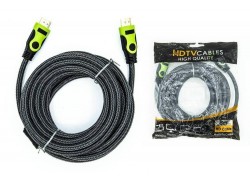 Кабель HDMI (папа - папа) 3 м (V1.4) зеленый