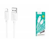 Кабель USB - Lightning HOCO X88 2,4A (белый) 2м