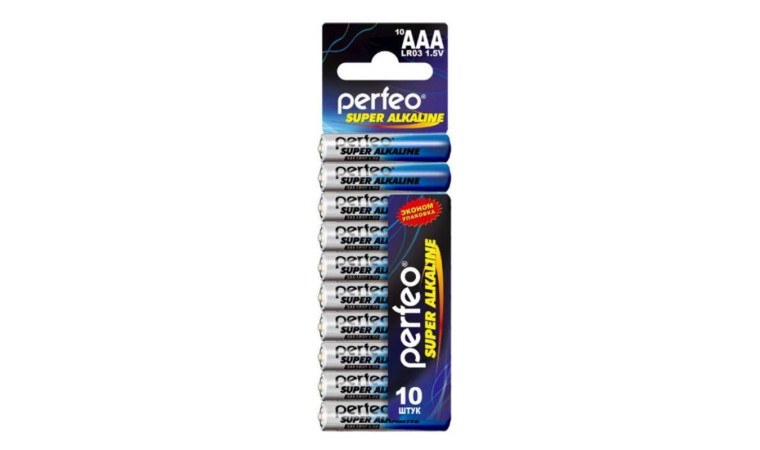 Батарейка алкалиновая Perfeo LR03 AAA/10SHRINK CARD Super Alkaline цена за спайку 10 шт Батарейка алкалиновая Perfeo LR03 AAA/10SHRINK CARD Super Alkaline цена за спайку 10 шт