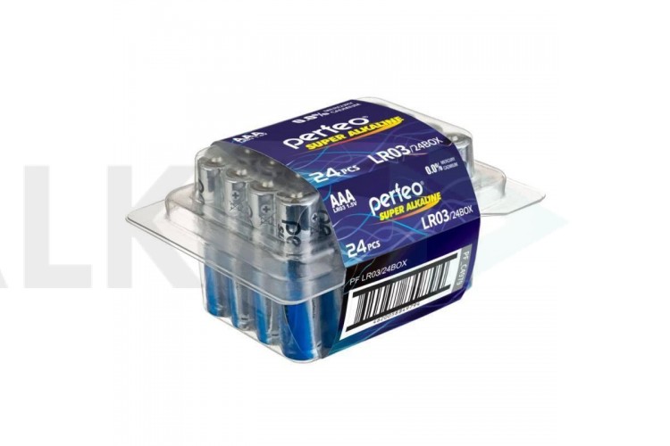 Батарейка алкалиновая Perfeo LR03 AAA/24BOX Super Alkaline цена за 24 шт