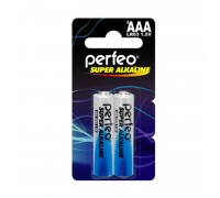 Батарейка алкалиновая Perfeo LR03 AAA/2BL mini Super Alkaline цена за блистер 2  шт