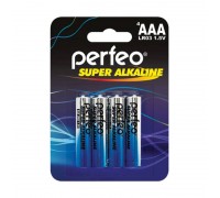 Батарейка алкалиновая Perfeo LR03 AAA/4BL Super Alkaline цена за блистер 4 шт