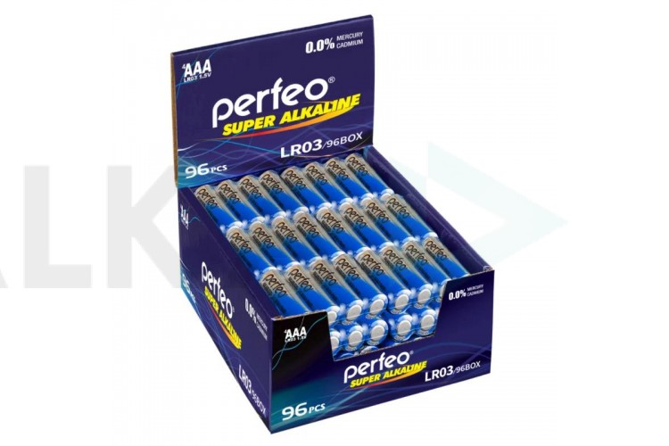 Батарейка алкалиновая Perfeo LR03 AAA/96BOX Super Alkaline цена за 96 шт