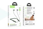 Наушники вакуумные беспроводные HOCO ES64 Easy Sound sports BT earphones headset Bluetooth (темно зеленый)