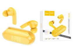 Наушники вакуумные беспроводные HOCO EW39 Bright true wireless ENC BT stereo headset Bluetooth (желтый) 