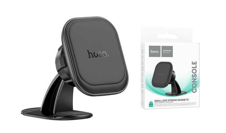 Держатель автомобильный для телефона HOCO H30 Brilliant magnetic car holder(center console) цвет черный Держатель автомобильный для телефона HOCO H30 Brilliant magnetic car holder(center console) цвет черный
