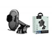 Держатель автомобильный для телефона HOCO H54 Brusco ultra-thin push-type car holder(center console)  цвет черный