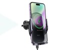 Держатель автомобильный для телефона HOCO CA202 Plus Enlightener infrared induction wireless charging car holder(air outlet) черный