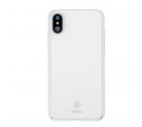 Чехол пластиковый для Apple iPhone X/XS Baseus (белый)