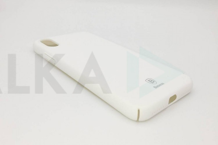 Чехол пластиковый для Apple iPhone X/XS Baseus (белый)
