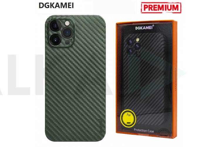 Чехол для телефона DGKAMEI Carbon iPhone 14 PLUS (зелёный)