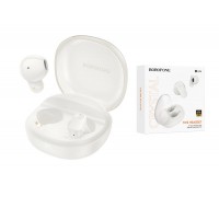 Наушники вакуумные беспроводные BOROFONE BW54 Lucky  true wireless BT headset Bluetooth (milky white)