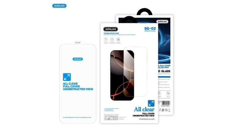 Защитное стекло Supglass SG-02 без черных рамок Transparent Glass All Clear For IPhone 13 Pro Max / 14 Plus (6.7) Защитное стекло Supglass SG-02 без черных рамок Transparent Glass All Clear For IPhone 13 Pro Max / 14 Plus (6.7)