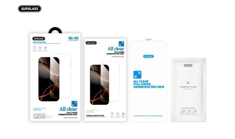 Защитное стекло Supglass SG-02 без черных рамок Transparent Glass All Clear For IPhone 16 Pro Max (6.9) Защитное стекло Supglass SG-02 без черных рамок Transparent Glass All Clear For IPhone 16 Pro Max (6.9)