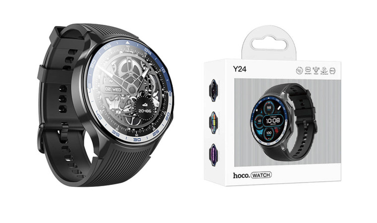 Смарт часы HOCO Y24 AMOLED Smart sports watch (черный) Смарт часы HOCO Y24 AMOLED Smart sports watch (черный)