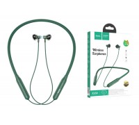 Наушники вакуумные беспроводные HOCO ES58 Sound tide sports BT headset Bluetooth (зеленый)