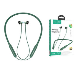 Наушники вакуумные беспроводные HOCO ES58 Sound tide sports BT headset Bluetooth (зеленый)