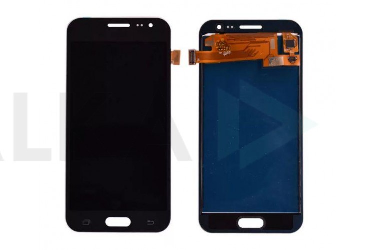 Дисплей для Samsung J200H Galaxy J2 в сборе с тачскрином, Big glass 4.7 (черный),TFT (яркость регулируется)