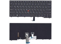 Клавиатура для ноутбука Lenovo ThinkPad T440 T440P T440S черная с указателем