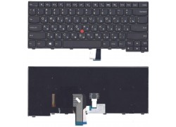 Клавиатура для ноутбука Lenovo ThinkPad T440 T440P T440S черная с указателем