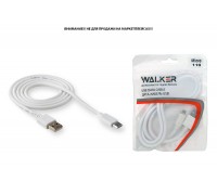 Кабель USB - MicroUSB WALKER C110 в пакете, белый
