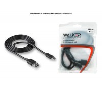 Кабель USB - MicroUSB WALKER C110, в пакете, черный