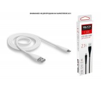 Кабель USB - Lightning WALKER C305 (2.1А), белый