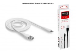 Кабель USB - Lightning WALKER C305 (2.1А), белый
