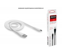 Кабель USB - MicroUSB WALKER C305 (2.1А), белый