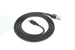 Кабель USB - MicroUSB HOCO X52 2,4A (черный) 1м (магнитный)