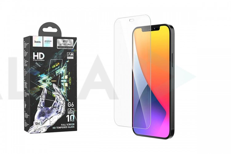 Защитное стекло дисплея iPhone 12 Pro Max (6.7)  HOCO G6 Full screen HD tempered glass прозрачное