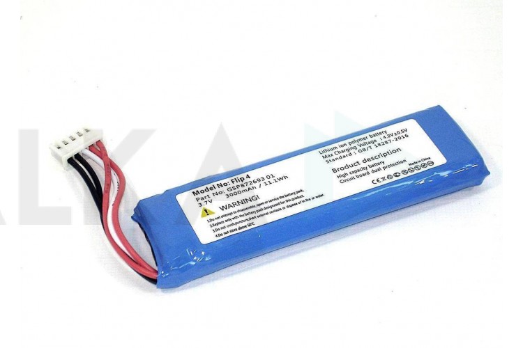 Аккумулятор GSP872693 01 для акустики JBL Flip 4 3.7V 3000mAh