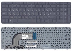 Клавиатура для ноутбука HP Pavilion 15-e, 15-n, 15t-e, 15t-n, 15z-e, 15z-n, 250 G3, 255 G3, 256 G3 черная, с рамкой