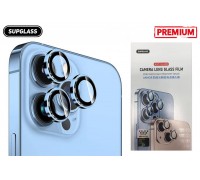 Защитное стекло для камер SUPGLASS  iPhone 14 PRO / 14 PRO MAX (серебро со стразами) (фабрика REMAX)