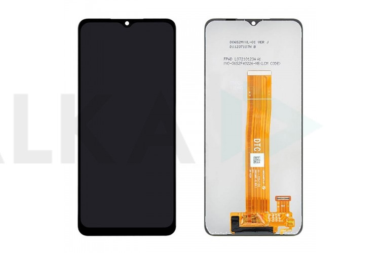 Дисплей для Samsung A125F Galaxy A12 Black в сборе с тачскрином (ревизия SM_A022F_R1.1) 100%