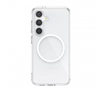 Чехол для Samsung S24 Plus / S25 Plus с силиконовым бампером MagSafe (прозрачный)
