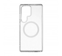 Чехол для Samsung S24 Ultra с силиконовым бампером MagSafe (прозрачный)