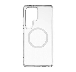 Чехол для Samsung S25 Ultra с силиконовым бампером MagSafe (прозрачный)