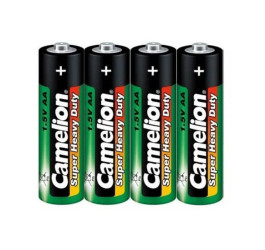 Батарейка солевая Camelion R6 AA /4SH Super Heavy Duty (цена за спайку 4 шт)